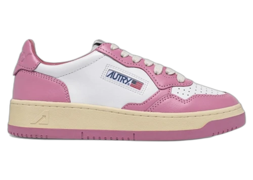 Autry Medalist Leather Low White Polignac (Women's)