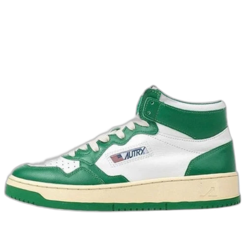 Autry Medalist high-top Sneakers 'White Green'