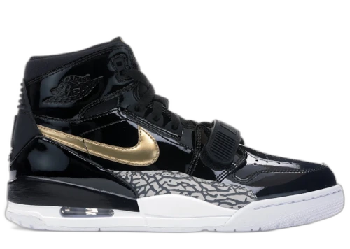 Jordan Legacy 312 Black Gold Patent