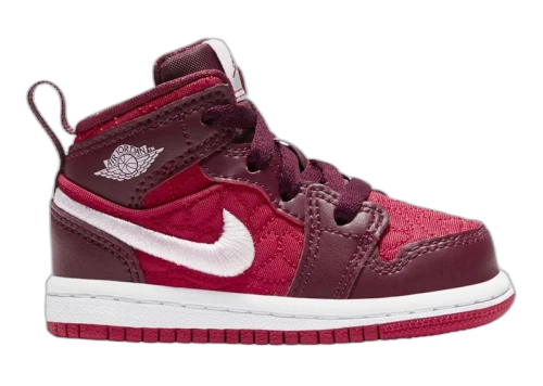Jordan 1 Mid Red Quilt (TD)