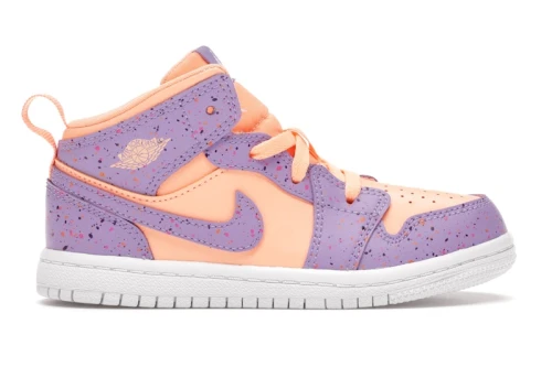 Jordan 1 Mid Paint Splatter Orange Purple (TD)