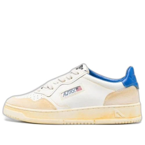 Autry Medalist Low Super Vintage Sneakers 'White Blue'