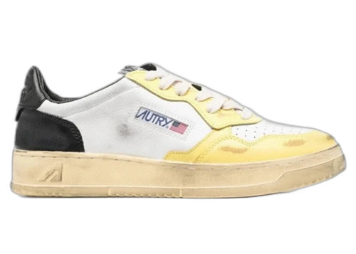 Autry Medalist White Yellow Black
