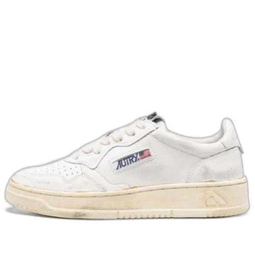 Autry Medalist Super Vintage Low Leather Sneaker 'White' (Women's)