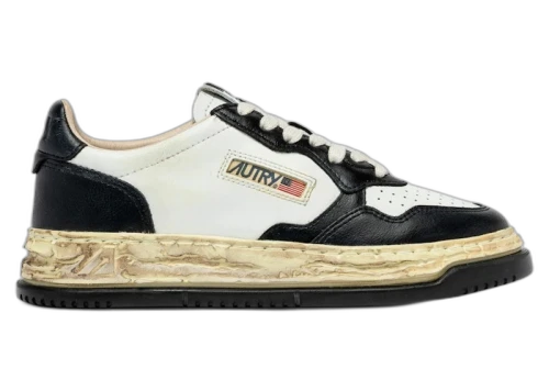 Autry Medalist Low Super Vintage Maison Mihara Yasuhiro General Scale White Black (Women's)