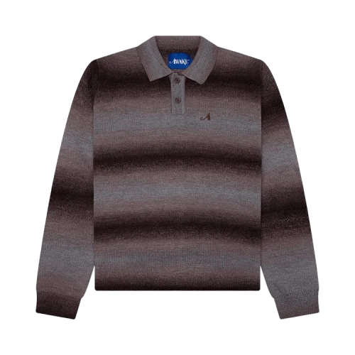 Awake NY Knit Polo 'Brown'