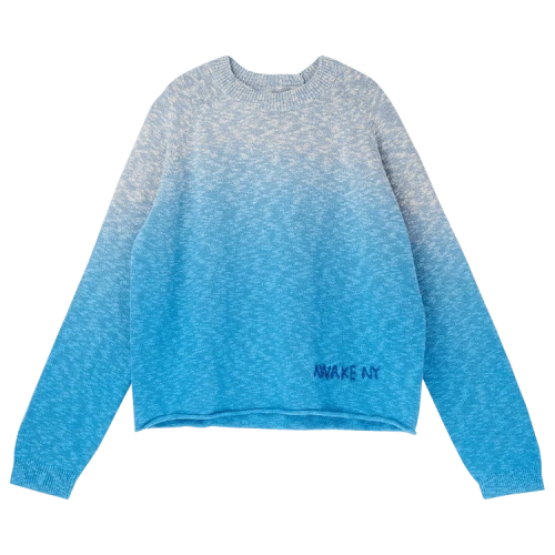 Awake NY Hand Dipped Dyed Sweater 'Blue'
