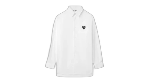 Comme des Garcons PLAY Heart Emblem Shirt White