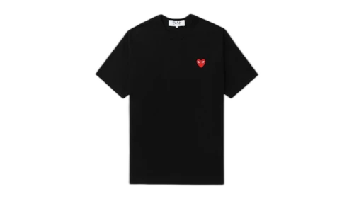 Comme des Garcons PLAY Logo Tee Black/Red