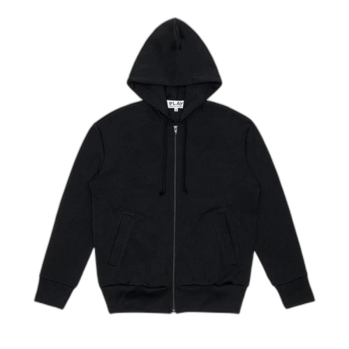 Comme des Garçons PLAY Back Emblem Zip Hoodie 'Black'