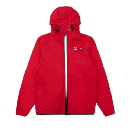 Comme des Garçons PLAY x K-Way Hoodie Full Zip 'Red'