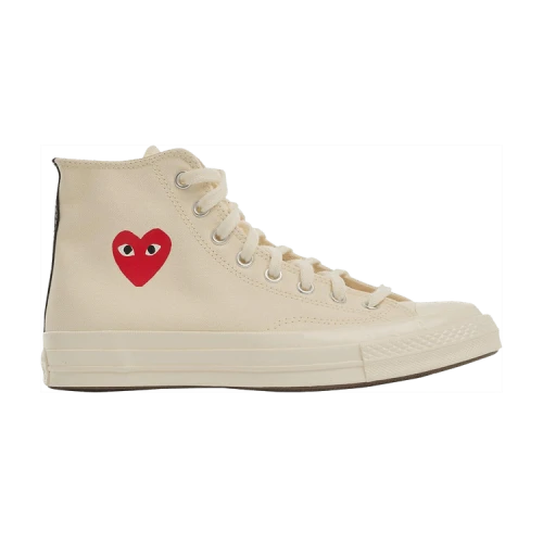 Converse Comme des Garçons PLAY x Chuck 70 High 'Small Red Heart - Beige'