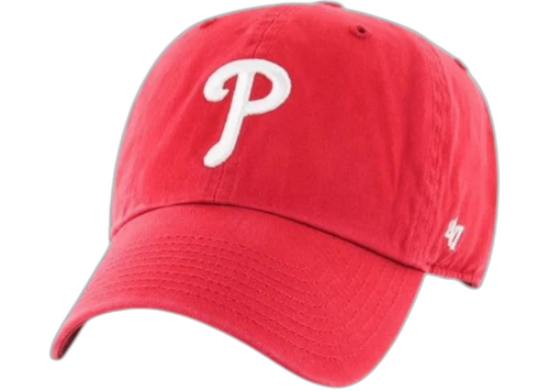 47 Brand Philadelphia Red Clean Up Cap Red