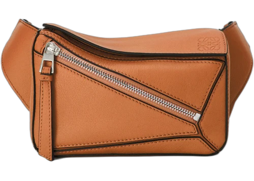 LOEWE Puzzle Bum Bag in Classic Calfskin Mini Tan