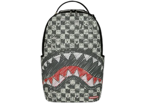 Sprayground Emote Checkered Backpack Multicolor