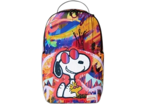 Sprayground Peanuts Snoopy Street Art Backpack Multicolor
