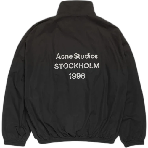 Acne Studios Logo Printed Zip-Up Jacket