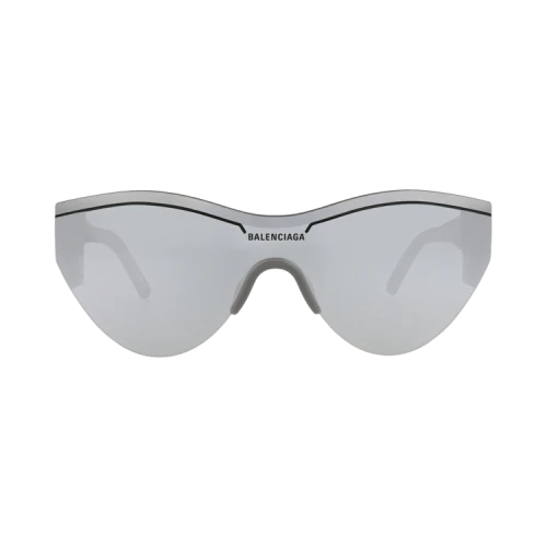 Balenciaga Shield-Frame Recycled Acetate Sunglasses Grey Grey Silver (BB0004S-30006541-012)