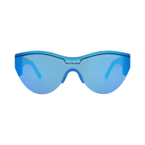 Balenciaga Shield-Frame Recycled Acetate Sunglasses Light Blue Light Blue Blue (BB0004S-30006541-013)