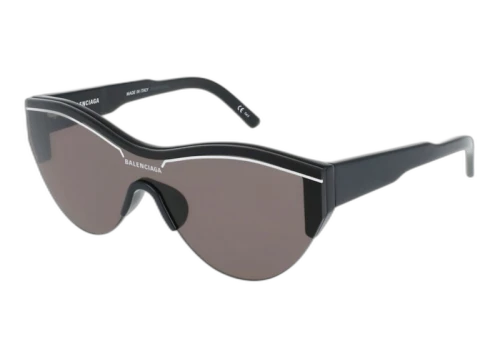 Balenciaga Shield Wrap Sunglasses Black/Grey (BB0004SA-30007308-001)