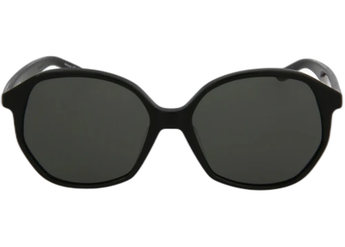 Balenciaga Round-Frame Acetate Sunglasses Black/Black/Grey (BB0005S-30006545-001)