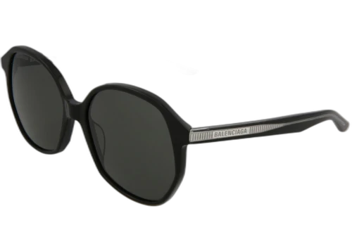 Balenciaga Oversized Round Acetate Sunglasses Black/Grey (BB0005S-30006545-001)
