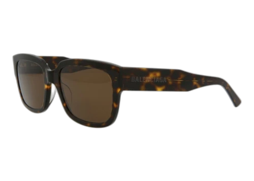 Balenciaga Square Rectangle Sunglasses Havana/Havana Brown (BB0049S-30007967-002)