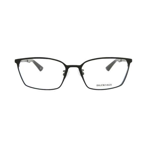 Balenciaga Square-Frame Metal Optical Frames Black Black Transparent (BB0085O-30008408-001)