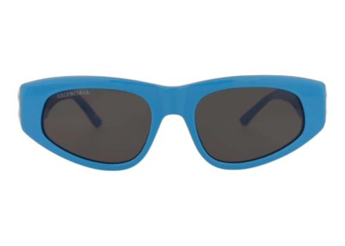 Balenciaga Cat Eye Frame Acetate Sunglasses Light Blue/Silver Grey (BB0095S-30008868-011-40385)