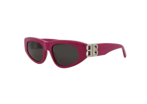 Balenciaga Cat Eye Sunglasses Fuchsia/Silver/Grey (BB0095S-30008868-017)