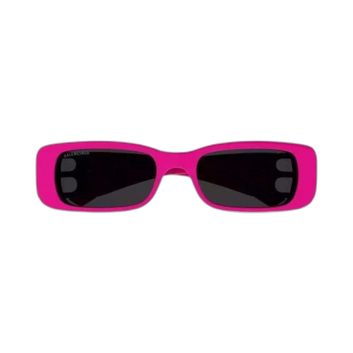 Balenciaga Rectangular Frame Sunglasses 'Pink/Gold/Grey'