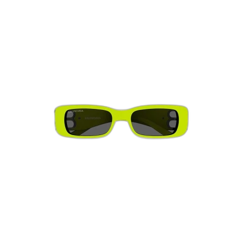 Balenciaga Rectangular Sunglasses 'Yellow/Silver/Grey'