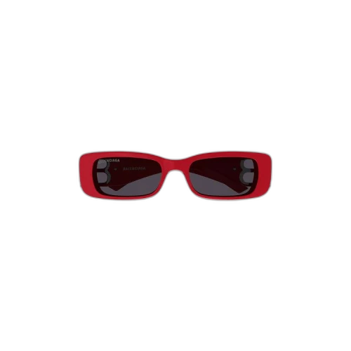 Balenciaga Rectangular Frame Sunglasses 'Red'