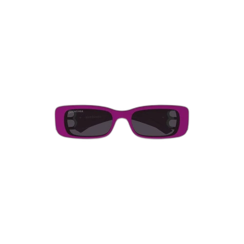 Balenciaga Rectangular Frame Sunglasses 'Fuchsia'