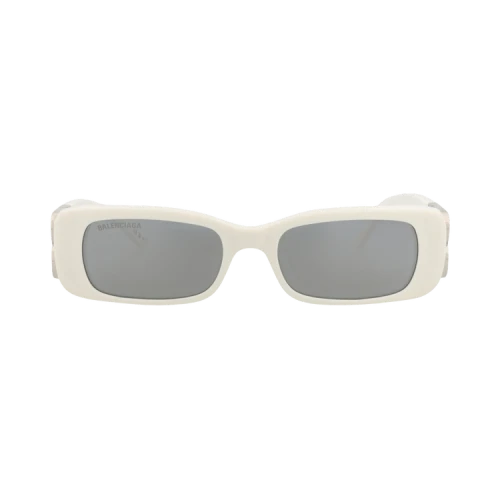 Balenciaga Square-Frame Recycled Acetate Sunglasses 'White Silver Silver'