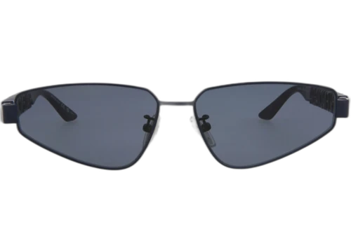 Balenciaga Cat Eye-Frame Metal Sunglasses Blue/Blue/Blue (BB0107S-30008985-003)