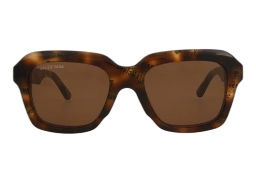 Balenciaga Square-Frame Acetate Sunglasses Havana/Brown (BB0127S-30010039-004-20355)
