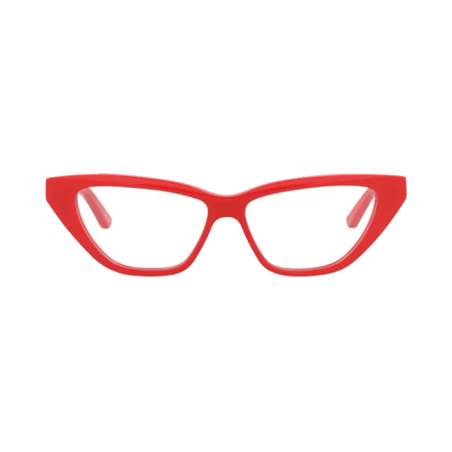 Balenciaga Cat Eye-Frame Acetate Optical Frames Red Red Transparent (BB0128O-30010020-003)