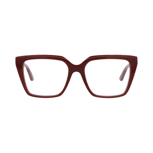 Balenciaga Square-Frame Acetate Optical Frames Burgundy Burgundy Transparent (BB0130O-30010023-006)