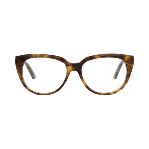 Balenciaga Round-Frame Acetate Optical Frames Havana Havana Transparent (BB0131O-30010040-008)