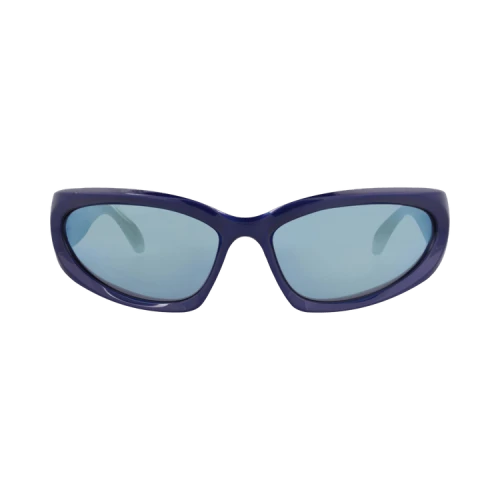 Balenciaga Shield-Frame Bio Injection Sunglasses Blue Blue Blue (BB0157S-30011238-009)