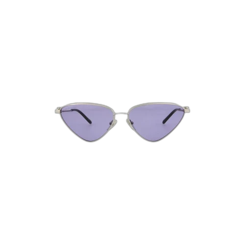 Balenciaga Cat Eye Sunglasses 'Silver/Violet'