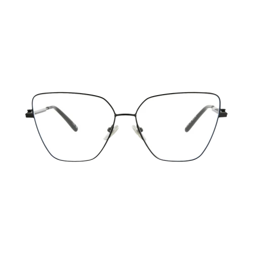 Balenciaga Cat Eye-Frame Metal Optical Frames Black Black Transparent (BB0170O-30011327-003)