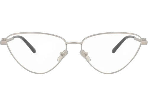 Balenciaga Cat Eye-Frame Metal Optical Frames Silver Silver Transparent (BB0171O-30011330-001)