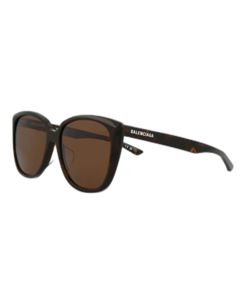 Balenciaga Square Rectangle Sunglasses Havana/Havana/Brown (BB0175SA-30011345-002)