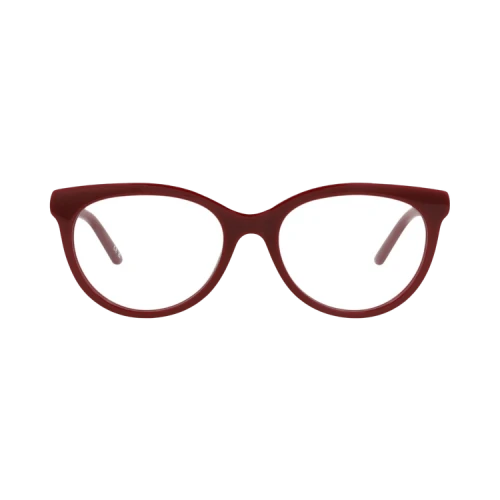 Balenciaga Round-Frame Acetate Optical Frames Burgundy Burgundy Transparent (BB0185O-30011863-003)