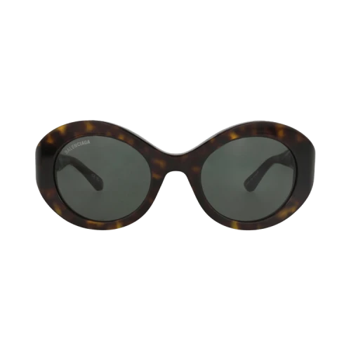 Balenciaga Round-Frame Acetate Sunglasses 'Havana Havana Green'