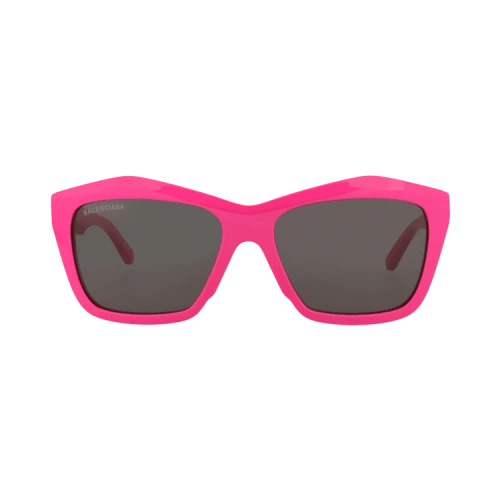 Balenciaga Square-Frame Acetate Sunglasses 'Fuchsia Fuchsia Grey'