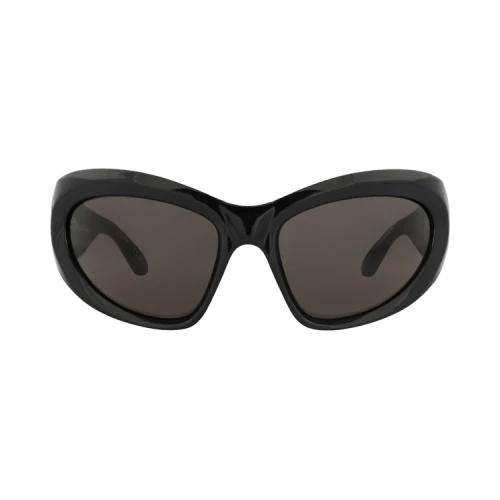 Balenciaga Shield-Frame Bio Injection Sunglasses Black Black Grey (BB0228S-30013403-001)