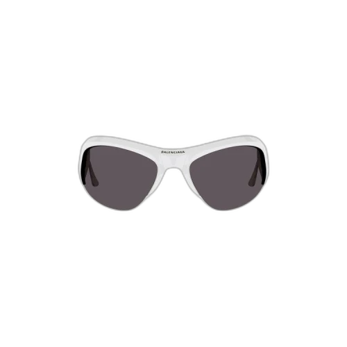 Balenciaga Cat Eye Sunglasses 'White/Silver/Grey'